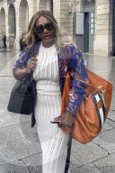 *EXCLUSIVE* Serena Williams steps out of the Ritz Hotel in style with her daughter in Paris