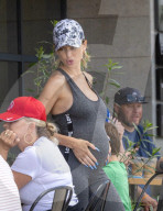 *EXCLUSIVE* Mom-to-be Lala Kent has lunch with her family at The Boy and the Bear restaurant