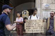 Roma - Ultima Generazione davanti alla sede di Fratelli dâ€™Italia