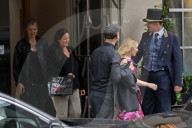EXCLUSIVE: * NO UK *  Kylie Minogue Leaves Her Hotel With Friends On Her Birthday - 28 May 2024