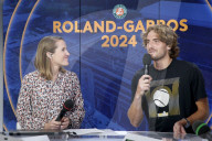 Exclusif - Plateau de France Télévision lors des Internationaux de France de Tennis de Roland Garros 2024 - Jour 4