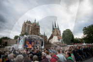 Eroeffnung 103. Deutscher Katholikentag in Erfurt, Thueringen – Eroeffnungsfreier auf dem Erfurter Domplatz – 