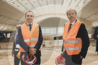 Torino, Paolo Gentiloni e Stefano Lo Russo al sopralluogo ai cantieri del Valentino per le opere con i fondi Pnrr