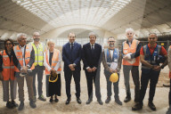 Torino, Paolo Gentiloni e Stefano Lo Russo al sopralluogo ai cantieri del Valentino per le opere con i fondi Pnrr