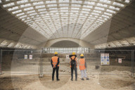 Torino, Paolo Gentiloni e Stefano Lo Russo al sopralluogo ai cantieri del Valentino per le opere con i fondi Pnrr