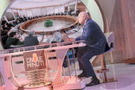 Rai Uno - Il Ministro della Giustizia Carlo Nordio ospite nella trasmissione Cinque minuti condotta da Bruno Vespa