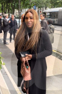 *EXCLUSIVE* Serena Williams heads to Netflix set at The Plaza Athene
