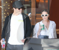 *EXCLUSIVE* Ashley Benson and Brandon Davis leave Cipriani in Beverly Hills