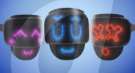 Mask displays wearer's emotions 