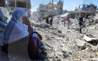 Gazans return to Jabalia                                                                                                                        homes following the withdrawal of the Israeli army from the Jabalia area in the northern Gaza Strip