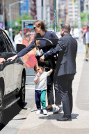 *EXCLUSIVE* Karlie Kloss heads out of town with her kids