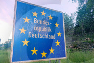 Grenzschild Bundesrepublik Deutschland