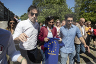 Milano, chiusura della campagna elettorale del Partito Democratico per le elezioni europee 2024