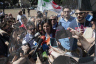 Milano, chiusura della campagna elettorale del Partito Democratico per le elezioni europee 2024