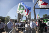 Milano, chiusura della campagna elettorale del Partito Democratico per le elezioni europee 2024