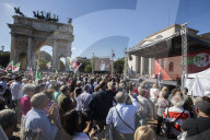 Milano, chiusura della campagna elettorale del Partito Democratico per le elezioni europee 2024