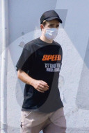 *EXCLUSIVE* Robert Pattinson rocks a 'Speed' t-shirt in Los Feliz!