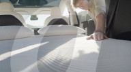 Mattress designed for Tesla car roadtrips.