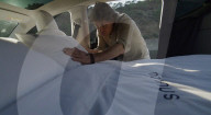 Mattress designed for Tesla car roadtrips.