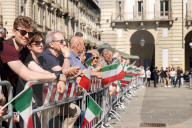 Torino, Cerimonia dellâ€™Alzabandiera per la Festa della Repubblica in Piazza Castello 