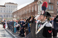 Torino, Cerimonia dellâ€™Alzabandiera per la Festa della Repubblica in Piazza Castello 