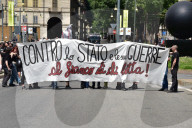 Corteo anarchico \\\&quot;alla repressione si risponde con la lotta\\\&quot; a Torino