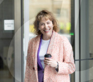 Guests arrive for Sunday with Laura Kuenssberg at the BBC, Broadcasting House, London, UK.