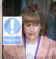 Guests depart Sunday with Laura Kuenssberg at the BBC, Broadcasting House, London, UK.