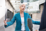 Guests depart Sunday with Laura Kuenssberg at the BBC, Broadcasting House, London, UK.