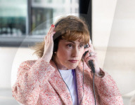 Guests depart Sunday with Laura Kuenssberg at the BBC, Broadcasting House, London, UK.