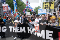 Pro Israel march and rally in London, UK.