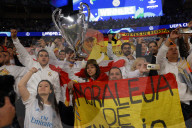 Champions League final between Borussia Dortmund and Real Madrid at Wembley Stadium in London, UK.