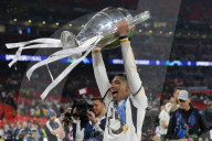 Champions League final between Borussia Dortmund and Real Madrid at Wembley Stadium in London, UK.