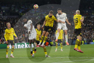 Champions League final between Borussia Dortmund and Real Madrid at Wembley Stadium in London, UK.