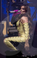 Nelly Furtado performing live on the main stage at Mighty Hoopla Festival, Brockwell Park, London on 01 June 2024