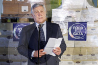 Nepi - Antonio Tajani presenta il primo carico di aiuti per il popolo di Gaza