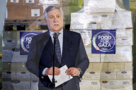Nepi - Antonio Tajani presenta il primo carico di aiuti per il popolo di Gaza