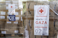 Nepi - Antonio Tajani presenta il primo carico di aiuti per il popolo di Gaza