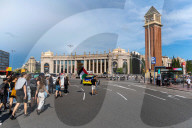 Barcelona - Pro-Palestinian anarchists against the UNVEX fair