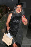 *EXCLUSIVE* Mindy Kaling was seen leaving the Michael Kors Event at Canters by Spago