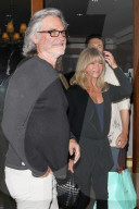 *EXCLUSIVE* Goldie Hawn and Kurt Russell were seen leaving dinner with friends at Cipriani in Beverly Hills