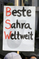 Wahlkampfveranstaltung des Bündnis Sahra Wagenknecht - Vernunft und Gerechtigkeit in Leipzig
