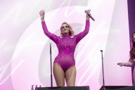 Claire Richards performing live at Mighty Hoopla Festival, Brockwell Park, London on 01 June 2024