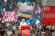 Barcelona, Central campaign rally for the European elections of the PSOE