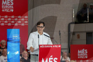 Barcelona, Central campaign rally for the European elections of the PSOE