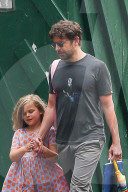 *EXCLUSIVE* Bradley Cooper and Daughter Lea hold hands in NYC