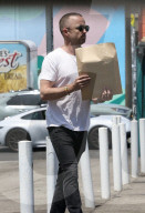 *EXCLUSIVE* Aaron Paul spotted at FedEx Office