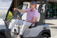 *EXCLUSIVE* Owen Wilson Drives Golf Cart on Vancouver Film Set