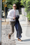 *EXCLUSIVE* Jonathan Tucker seen for the first time since home invasion - ** WEB MUST CALL FOR PRICING **
