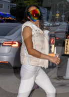 *EXCLUSIVE* Michelle Rodriguez arrives for dinner at Giorgio Baldi in Santa Monica